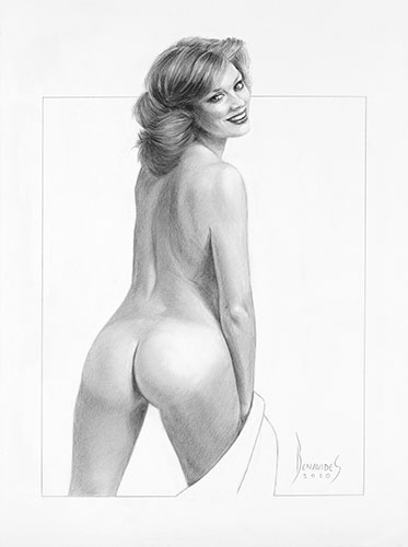 female nude drawing