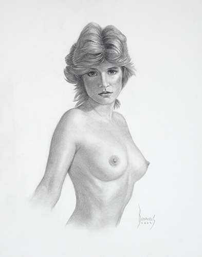 female nude drawing