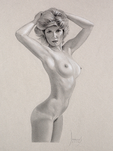 female nude drawing