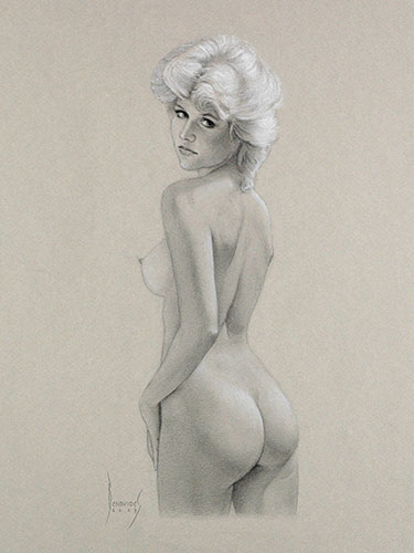 female nude drawing