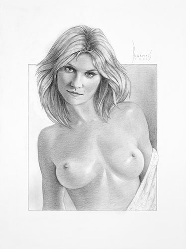 female nude drawing