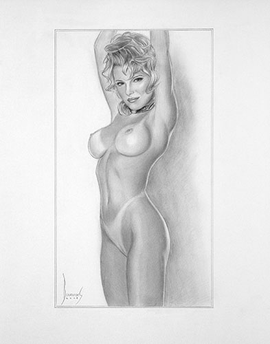 female nude drawing